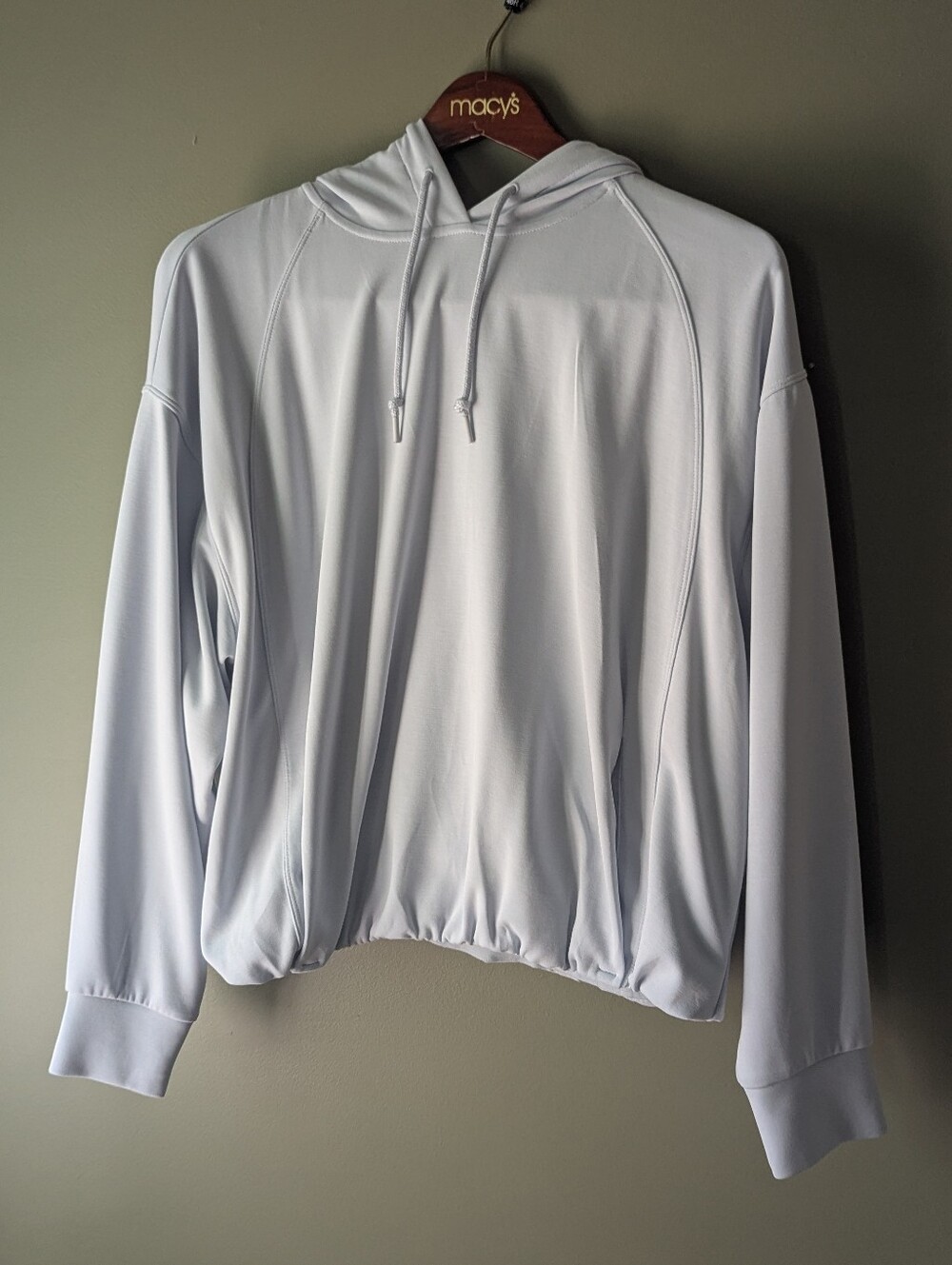 Athleta  Light Blue Crewneck Hoodie Sweatshirt